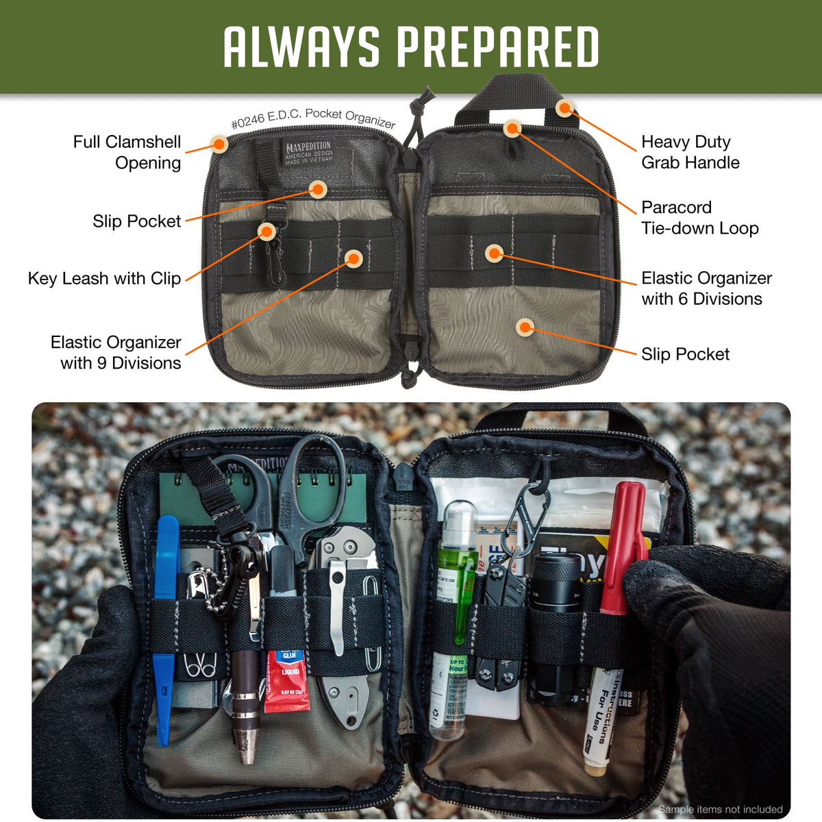 Maxpedition E.D.C. Black Pocket Organiser