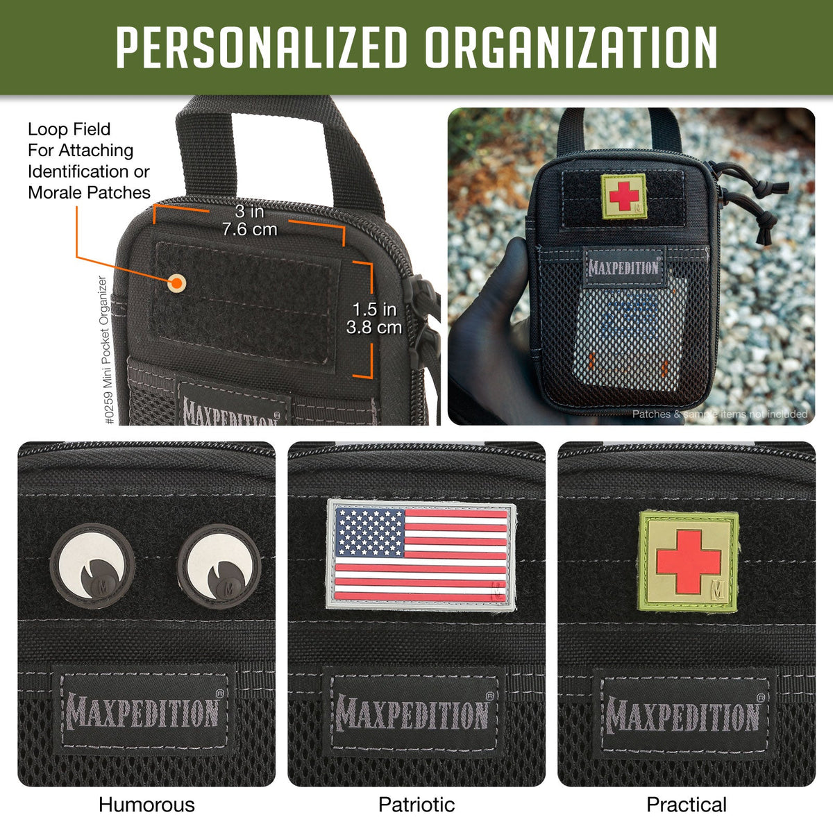 Maxpedition Mini Black Pocket Organiser