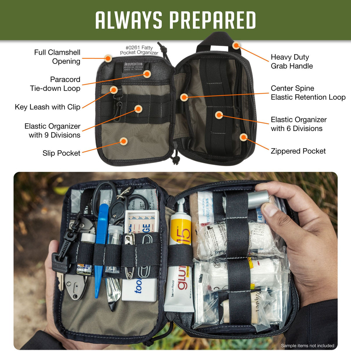 Maxpedition Fatty Khaki Pocket Organiser