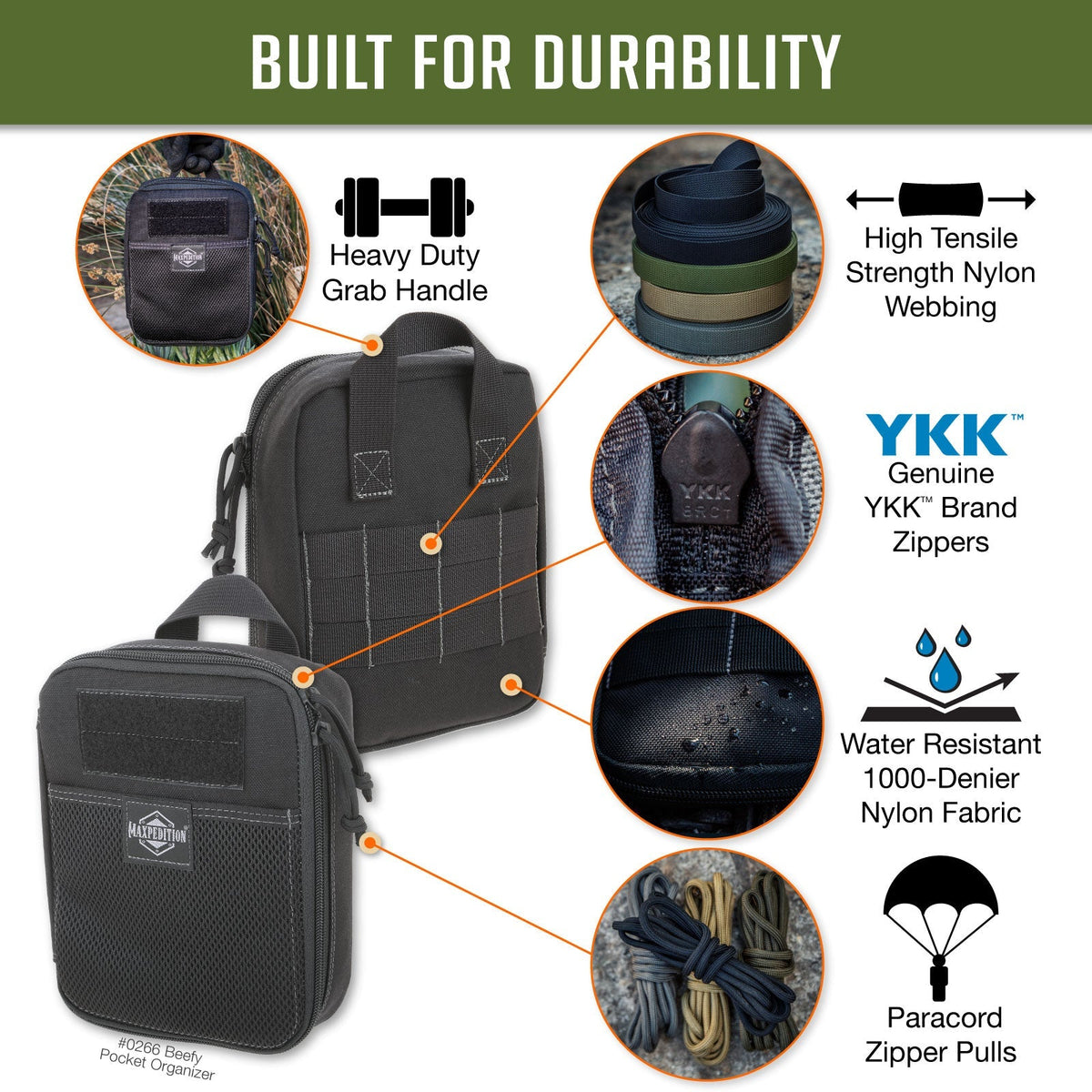 Maxpedition BEEFY OD Green Pocket Organiser