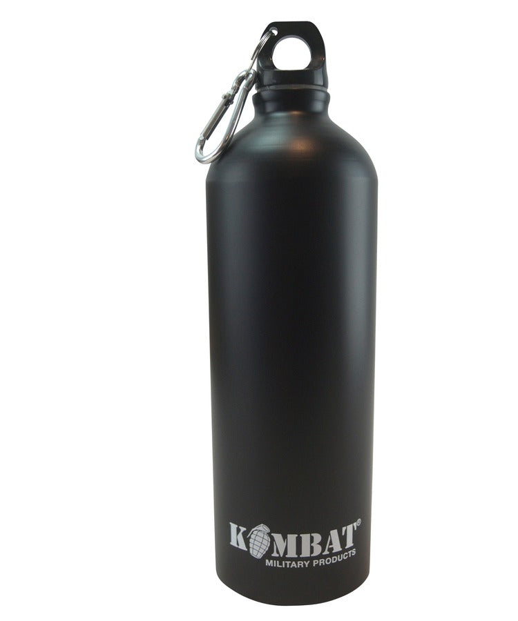 Kombat UK Aluminium Water Bottle - 1000ml - Black