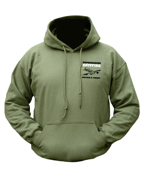 Kombat UK Spitfire Hoodie - Olive Green