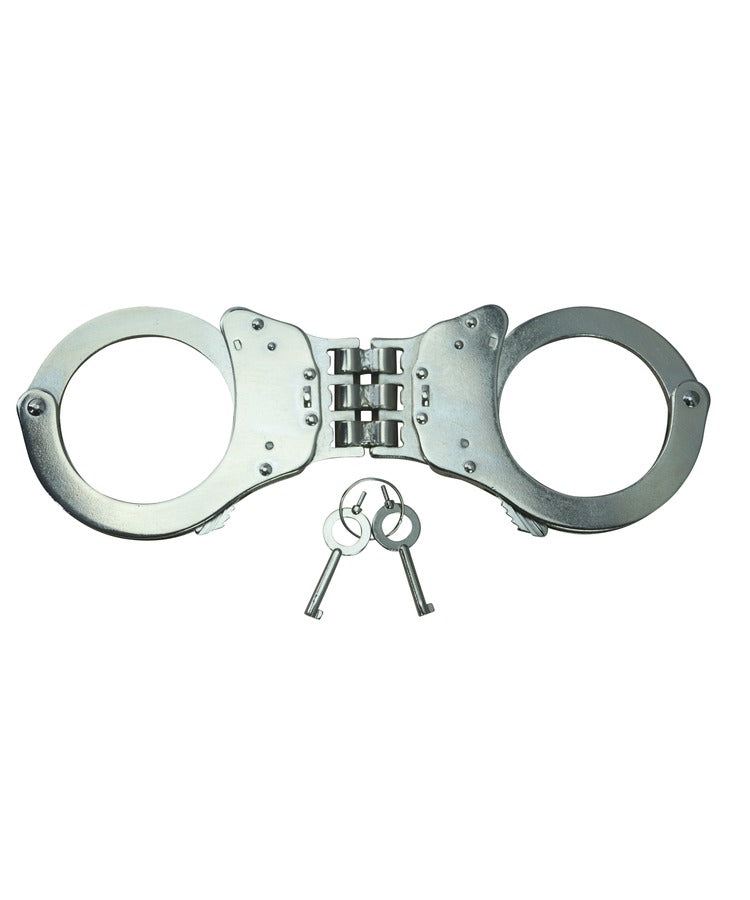 Kombat UK Triple Hinged Elite Speed Cuffs - Silver 0208