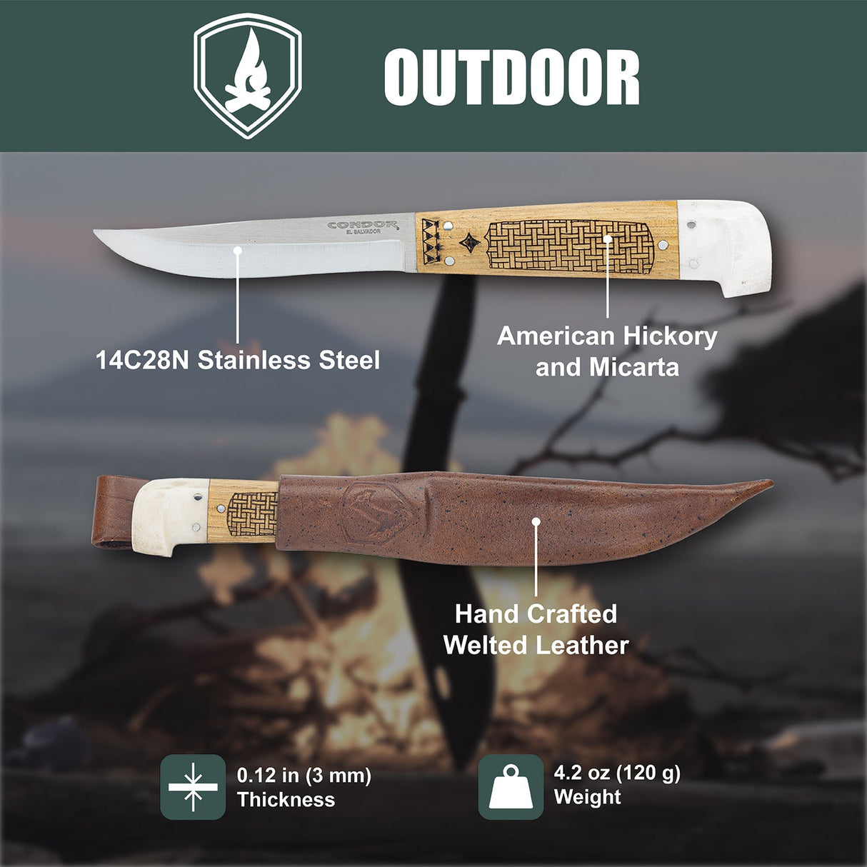 Condor Samicarta Fixed Blade Knife