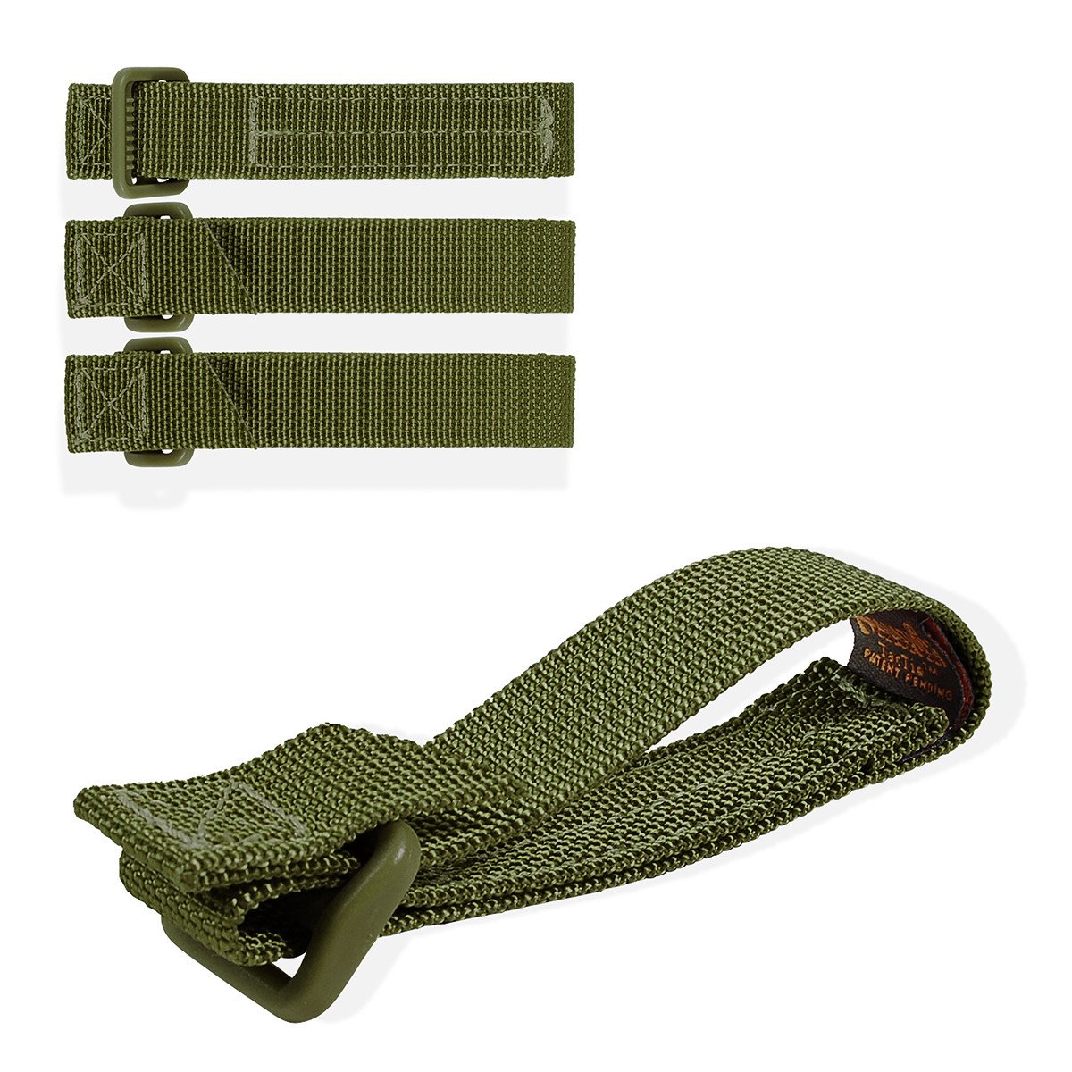 Pack of 4 Maxpedition 3" TacTie OD Green Attachment Straps