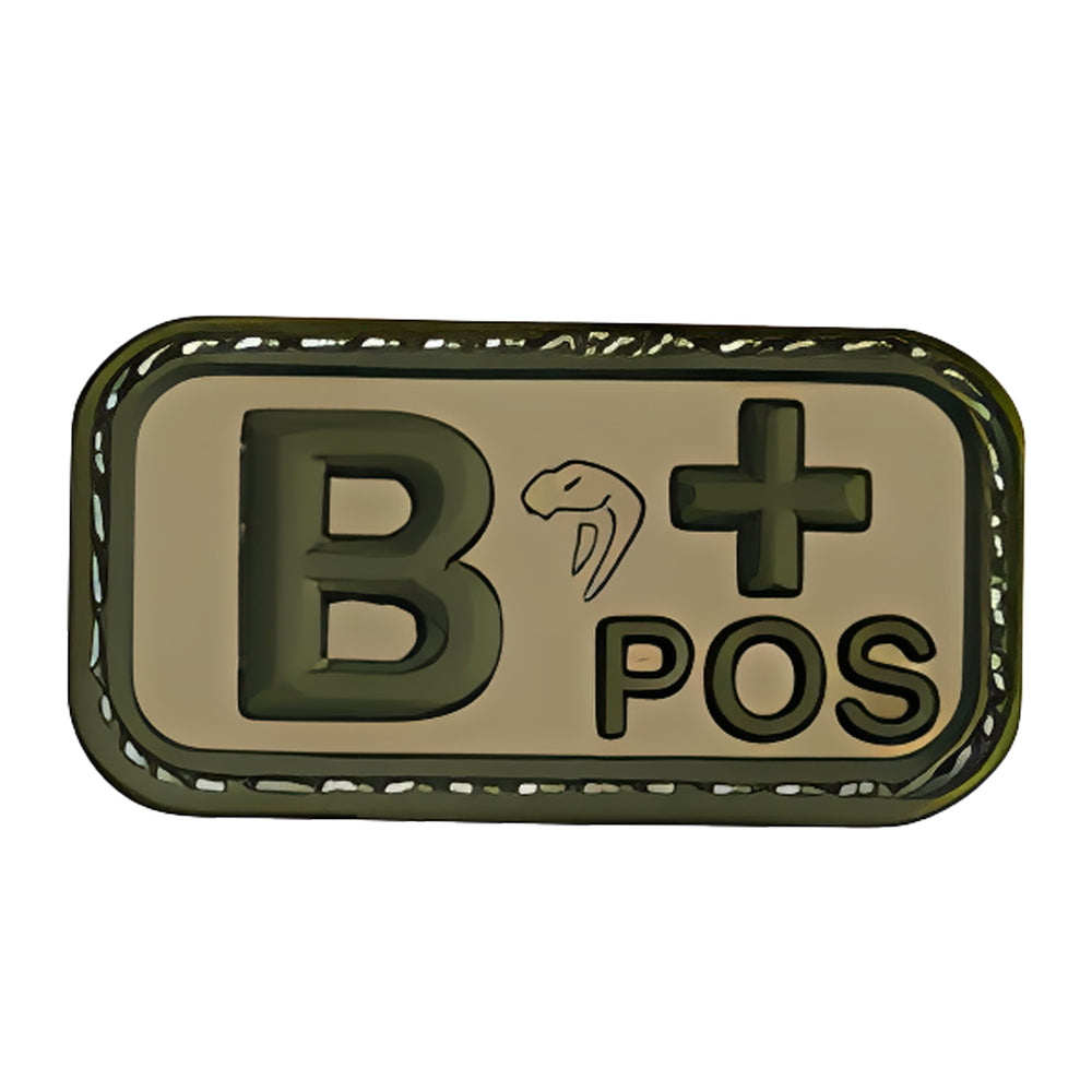 Viper B Positive Green Blood Group Patch
