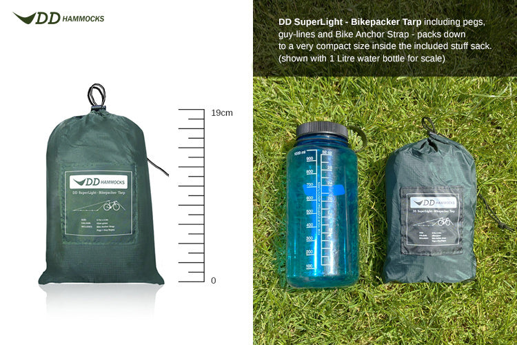 DD Hammocks SuperLight - Bikepacker Tarp - Olive Green