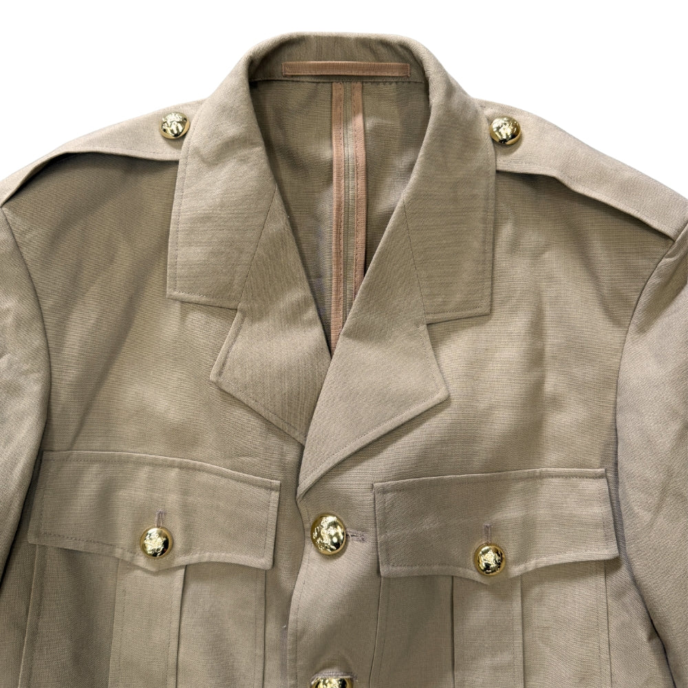 Belgian Military Formal Jacket with Metal Buttons & Shoulder Epaulettes