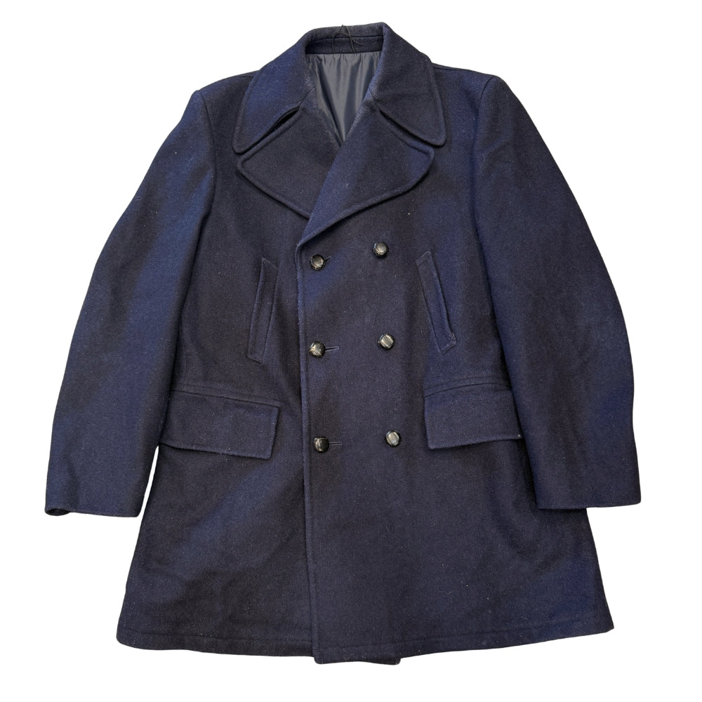 British Military Men's Musto Midnight Blue Pea Coat
