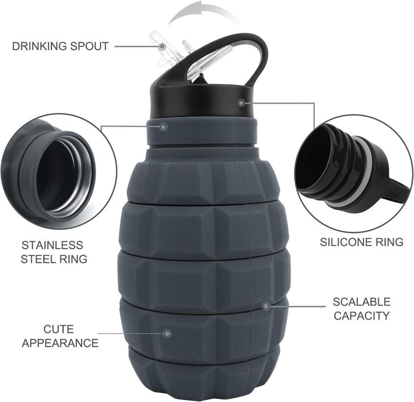 Caliber Gourmet Collapsible Grenade Bottle