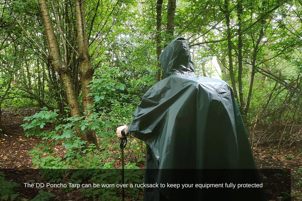 DD Hammocks Poncho Tarp - Olive Green