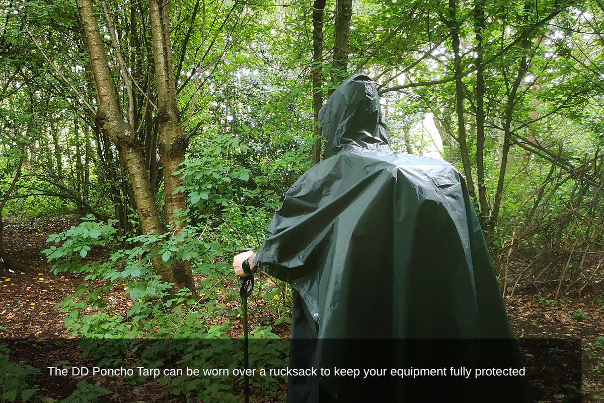 DD Hammocks Poncho Tarp - Olive Green