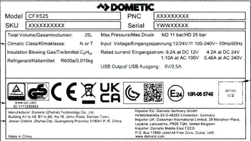 Dometic CFX5 25 Compressor Cooler Box