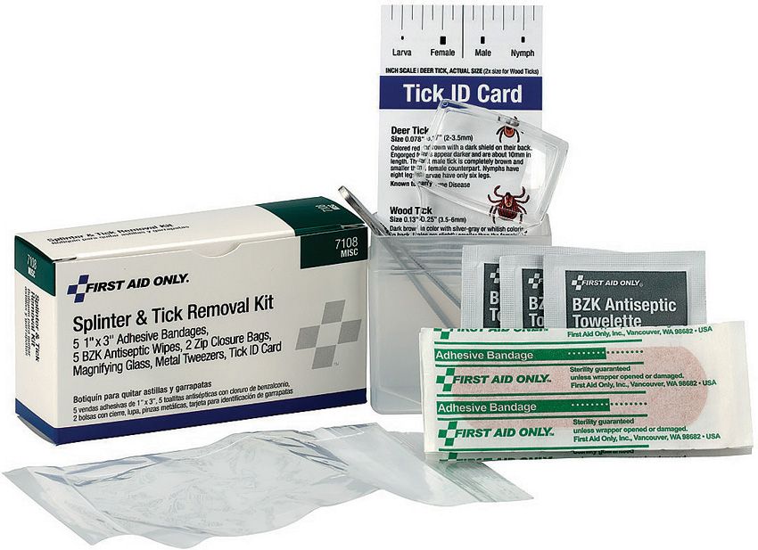 First Aid Only Splinter and Tick Removal Kit