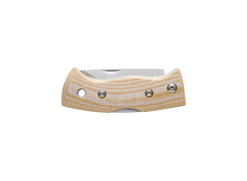 Helle Berget Folding Lock Knife - Mustard Jute