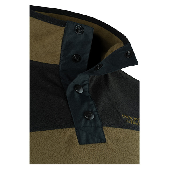 Jack Pyke Snap Neck Fleece Top - Dark Mustard