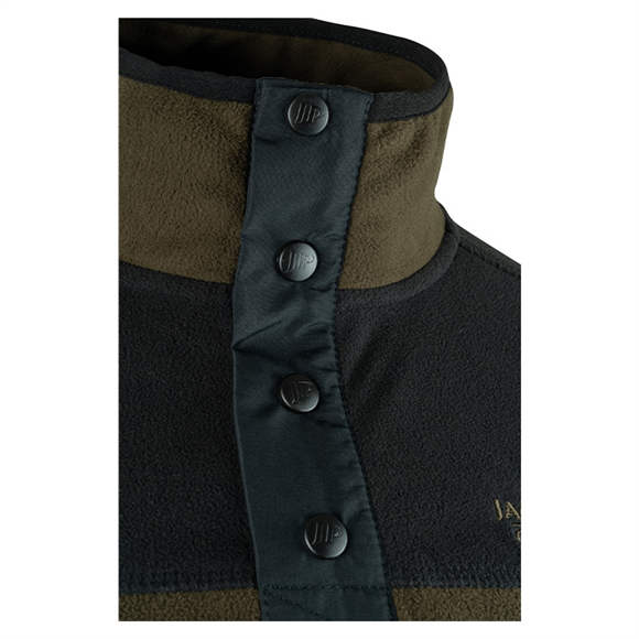 Jack Pyke Snap Neck Fleece Top - Dark Olive