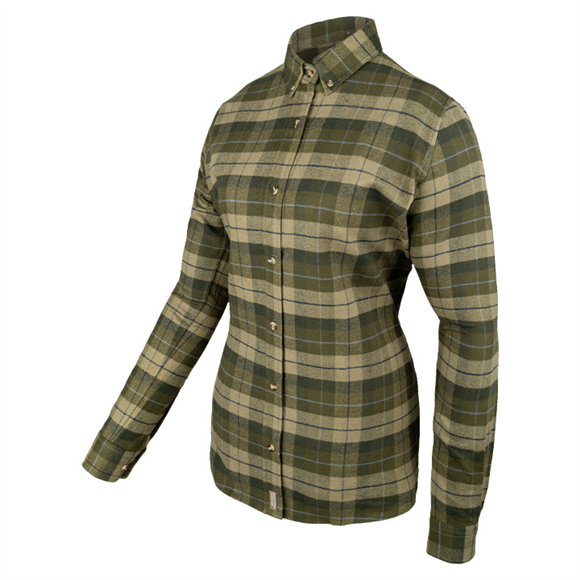 Jack Pyke Ladies Bleasdale Heavy Flannel Shirt - Green