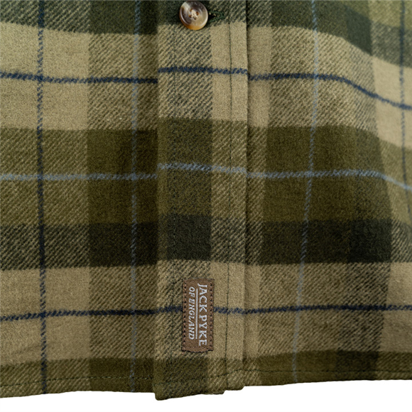 Jack Pyke Ladies Bleasdale Heavy Flannel Shirt - Green