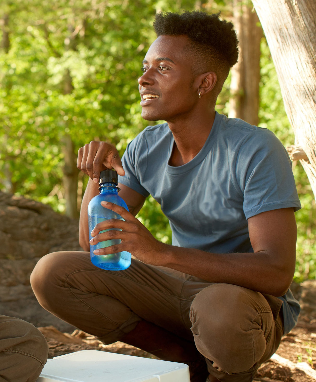 Nalgene 32oz / 1L Oasis Everyday Canteen Tritan Sustain - Blue