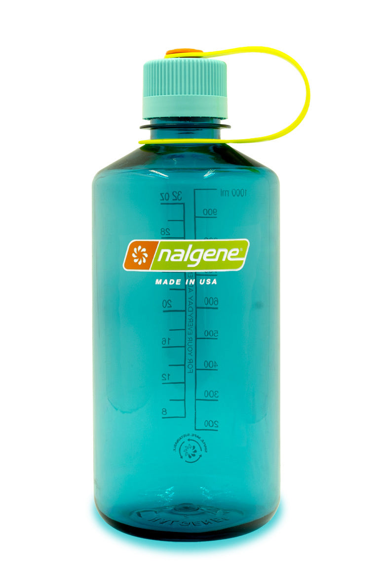 Nalgene 32oz / 1L Sustain Narrow Mouth Bottle - Cerulean