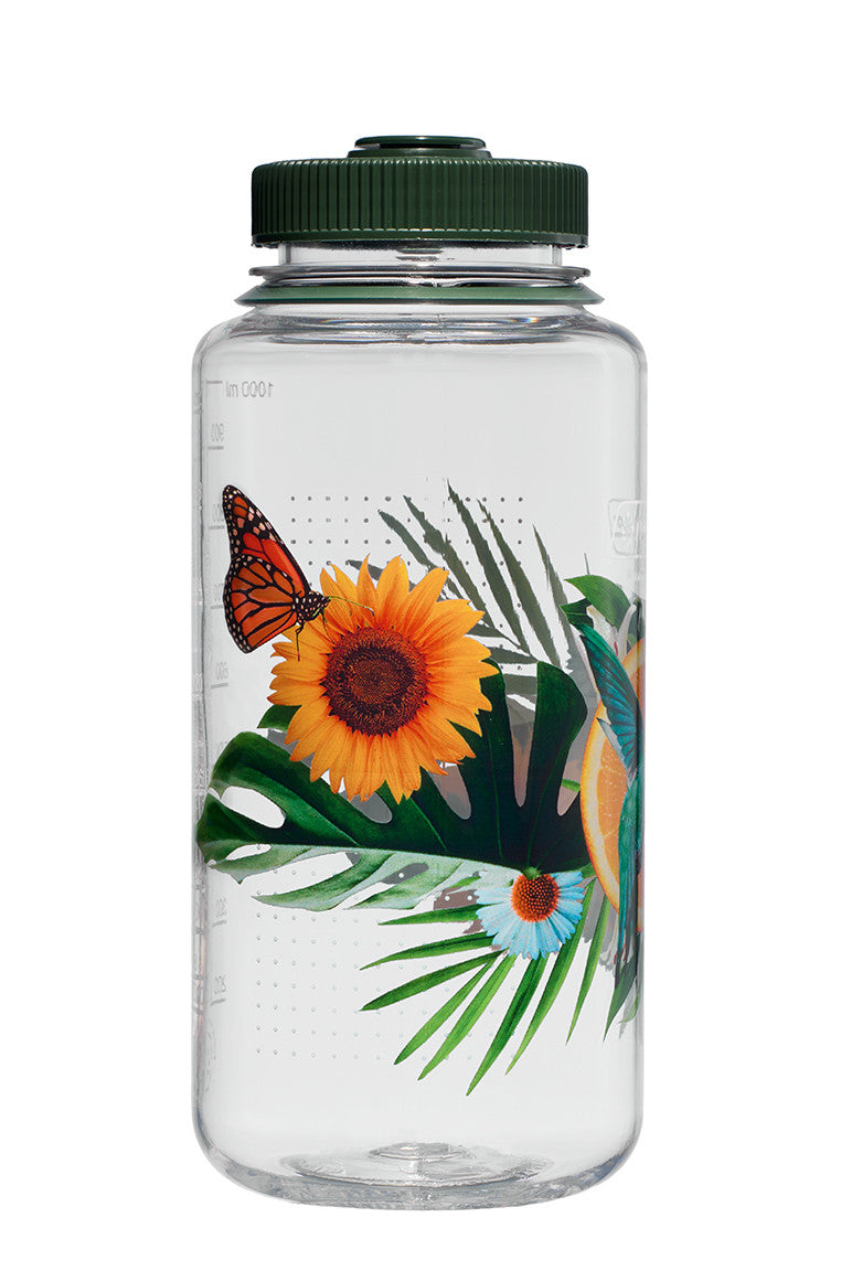 Nalgene 32oz / 1L Sustain Wide Mouth Bottle -Citrus Humming Bird