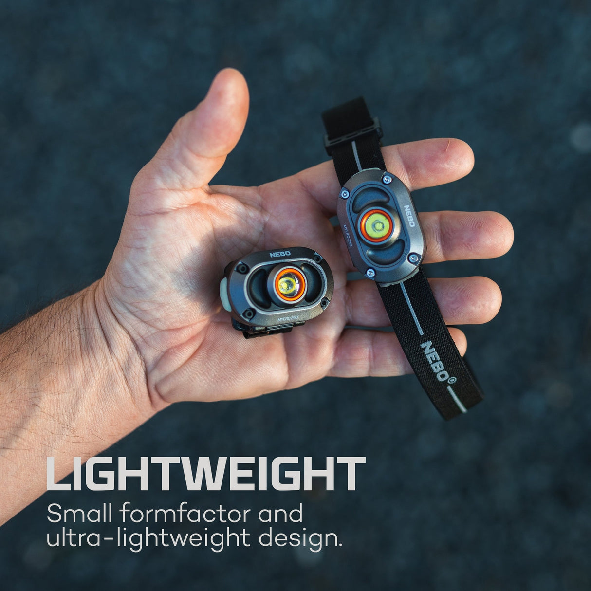 Nebo Mycro 250 Twin Pack Rechargeable Headlamp