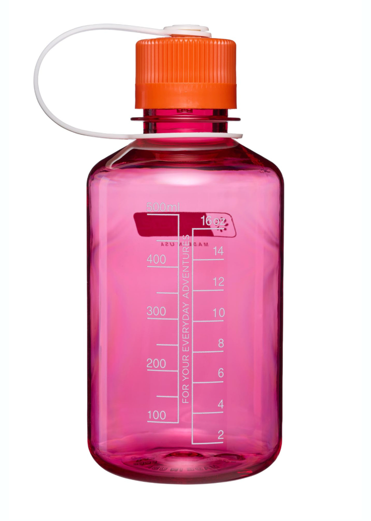 Nalgene 16oz / 0.5L Tritan Sustain Narrow Mouth Bottle Fuschia Purple - Flame Cap