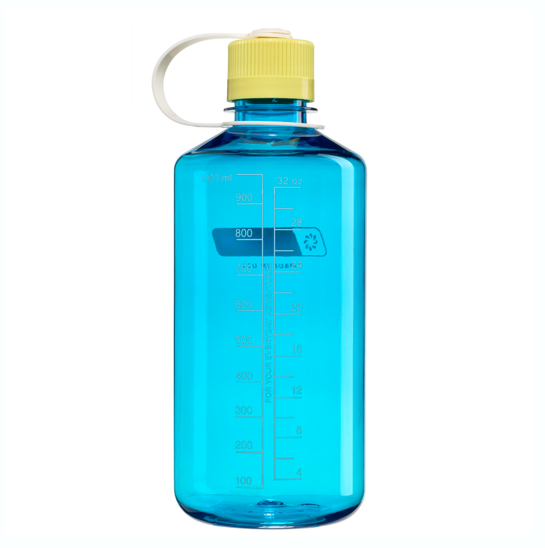 Nalgene 32oz / 1L Tritan Sustain Narrow Mouth Bottle Blue Atoll - Endive Cap