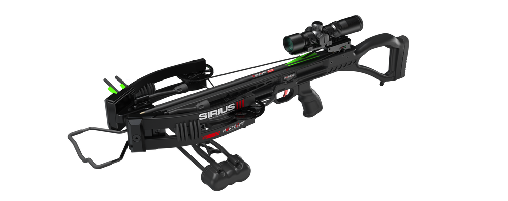Hori-Zone Sirius 3 195lb Compound Crossbow Deluxe Kit - Black