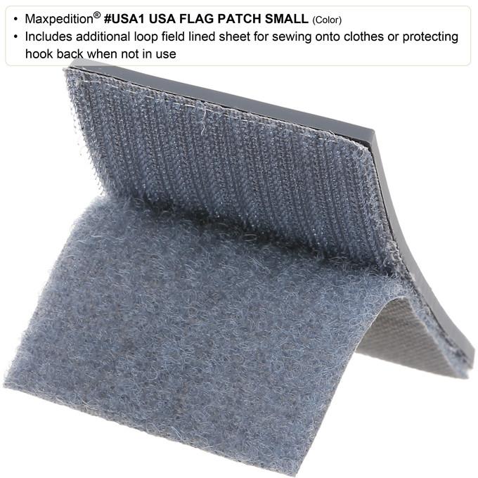 Maxpedition USA Flag (Firefighter Thin Red Line) Patch Small