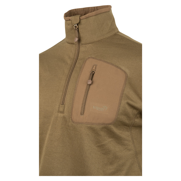 Viper Technical Mid Layer Fleece Top - Coyote