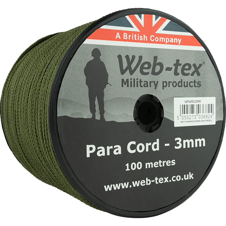 Web-Tex Paracord Reel - 100M