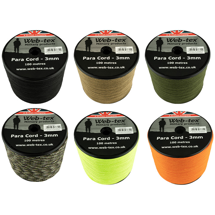 Web-Tex Paracord Reel - 100M
