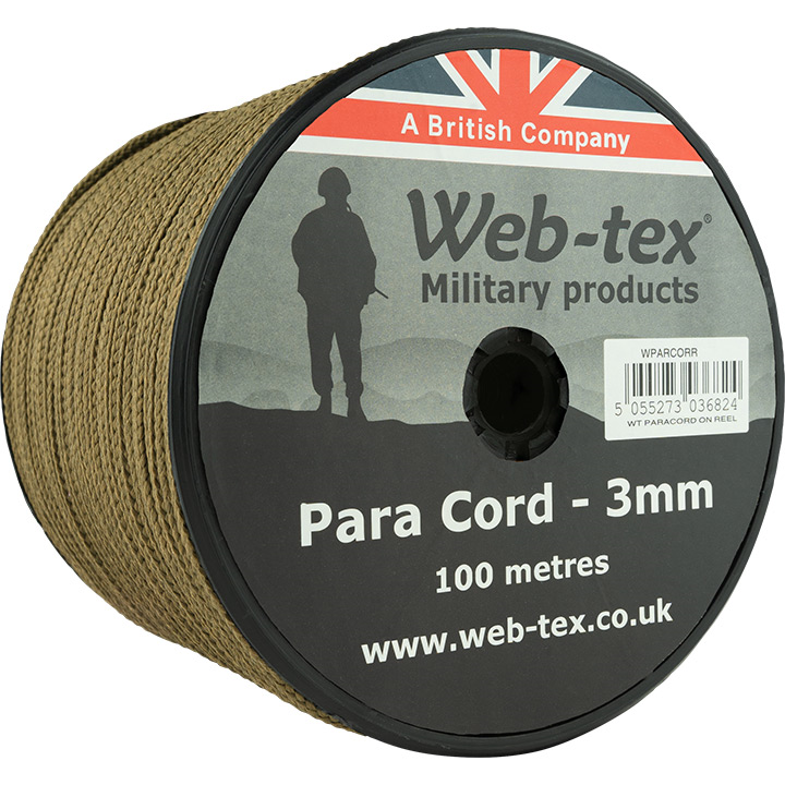 Web-Tex Paracord Reel - 100M