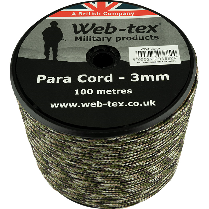Web-Tex Paracord Reel - 100M