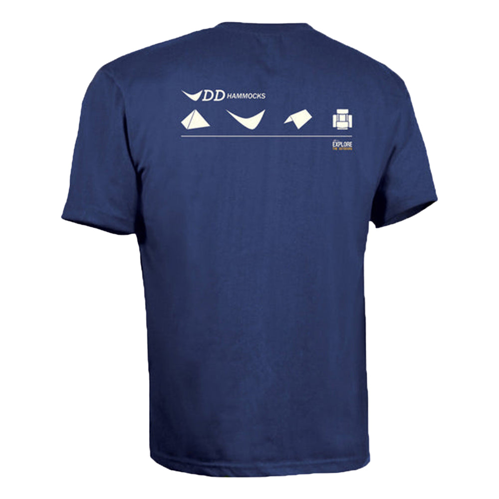 DD Hammocks Men's Icon T-Shirt - Athletic Fit - Atlantic Blue
