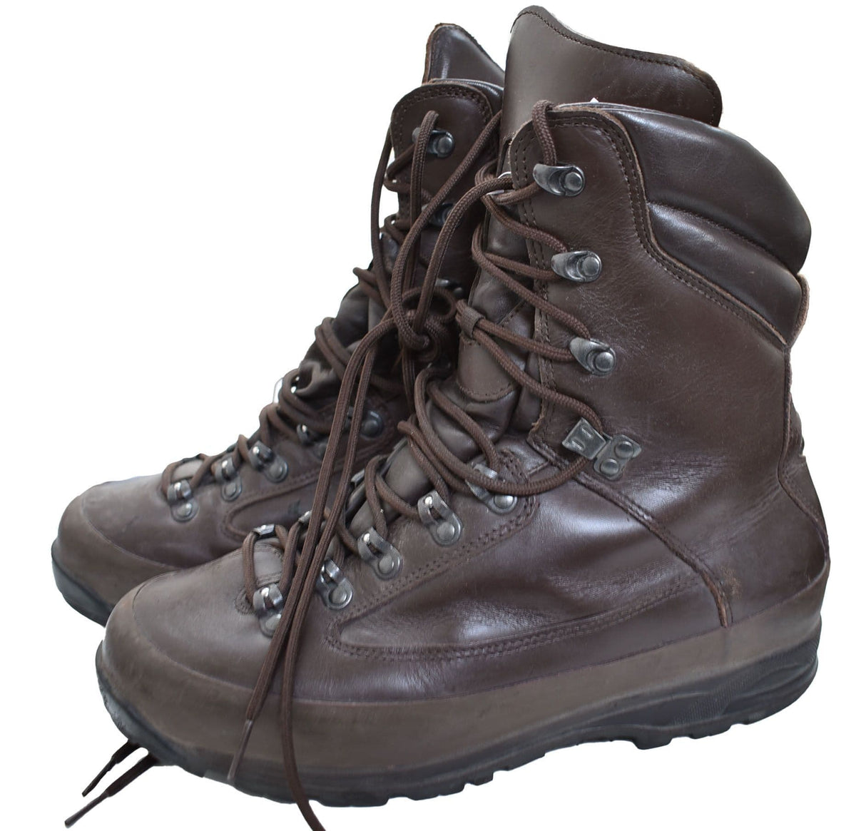 British Military Cold Wet Weather Brown Leather Combat Boots