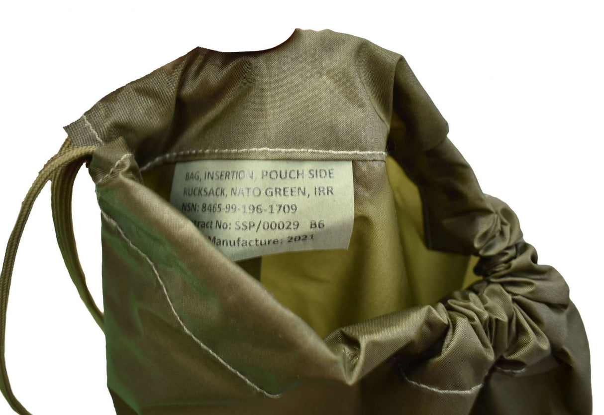 British Military Olive Bergen Side Pouch Liner - Brand New