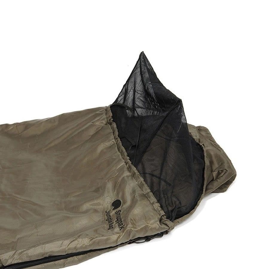 British Military Snugpak Jungle Sleeping Bag With Built In Mosquito Net