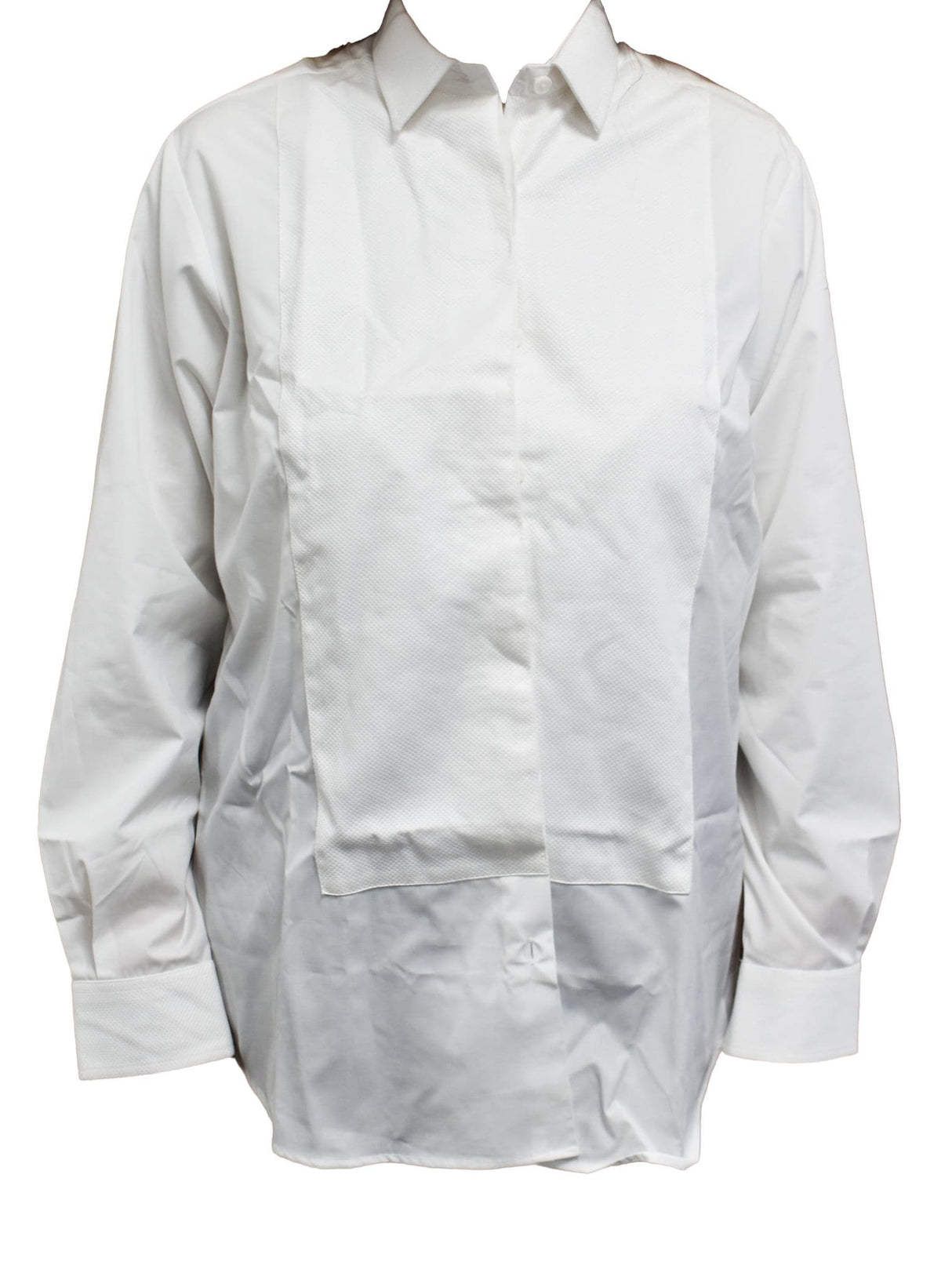 British Military Surplus Women's 2 Officer Long Sleeve White Dress Shirt