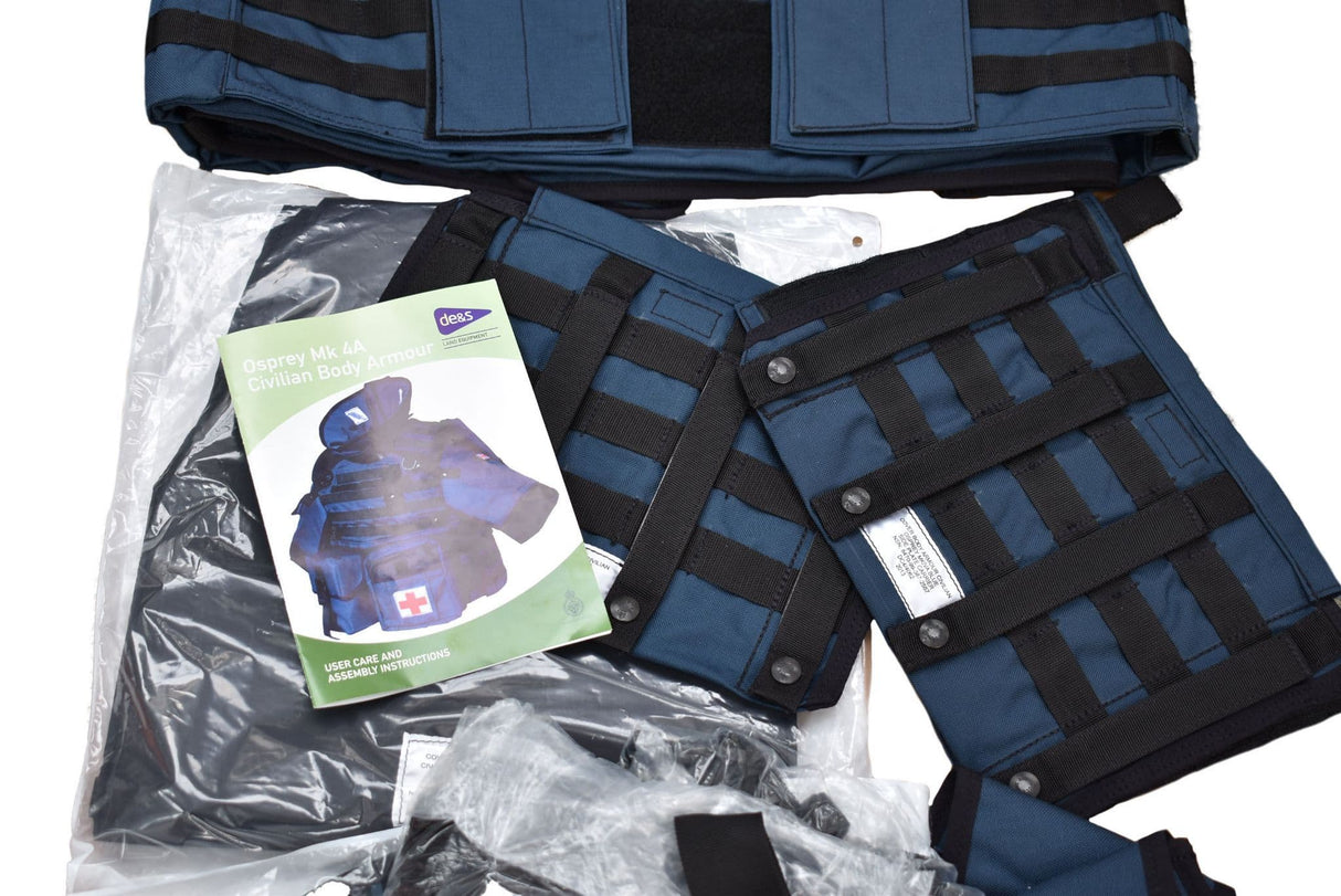 CQC Osprey MK4A Blue Civilian Body Armour Complete Set - Brand New