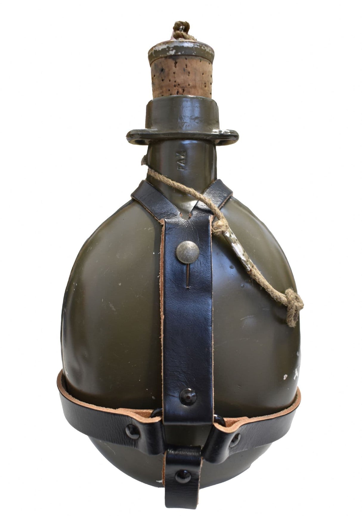 Czech Military Aluminium Olive Flask - Grade 1