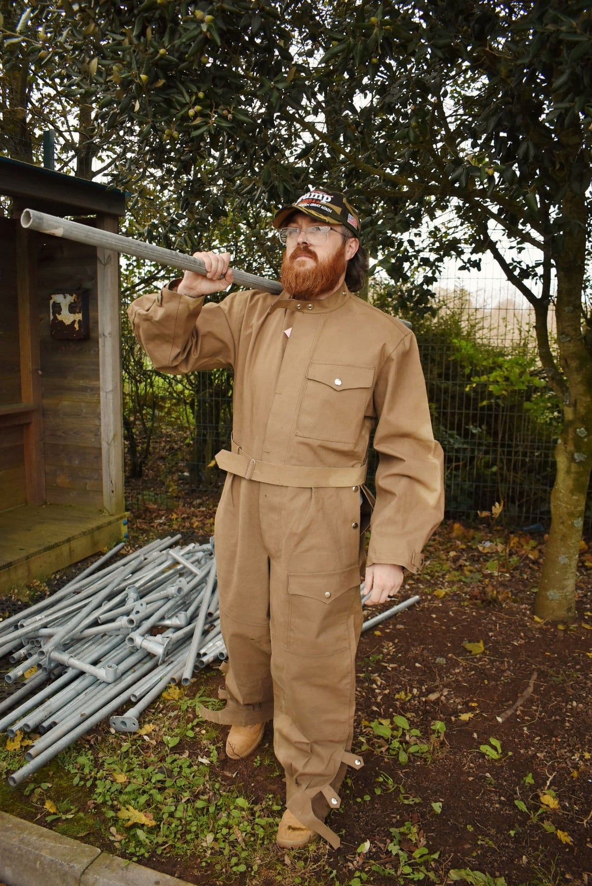 Czech Military Tan Waxed Cotton Overalls