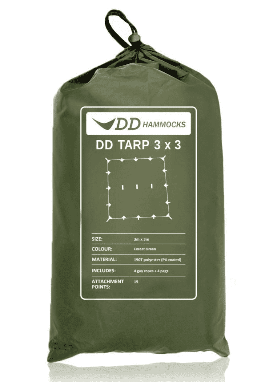 DD Hammocks Tarp 3 x 3m - Forest Green