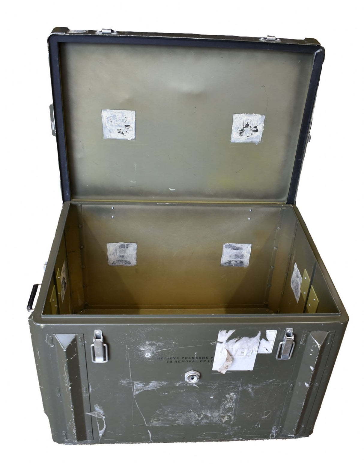 Ex Military Large Olive Metal Storage Case