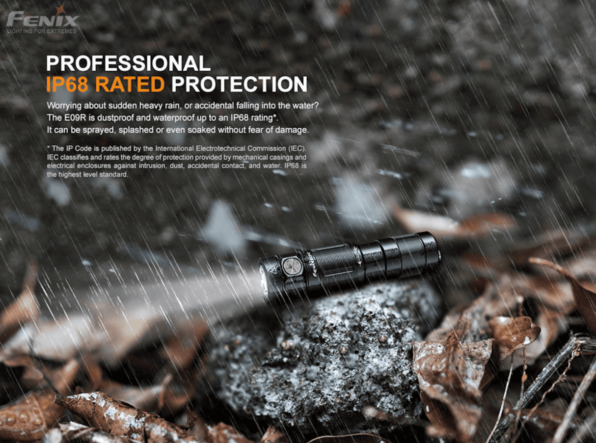 Fenix E09R 600 Lumen Rechargeable Mini Flashlight