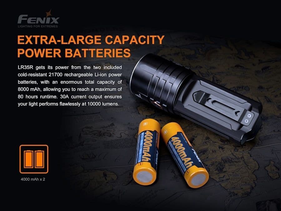 Fenix LR35R 10,000 Lumen Searchlight Torch