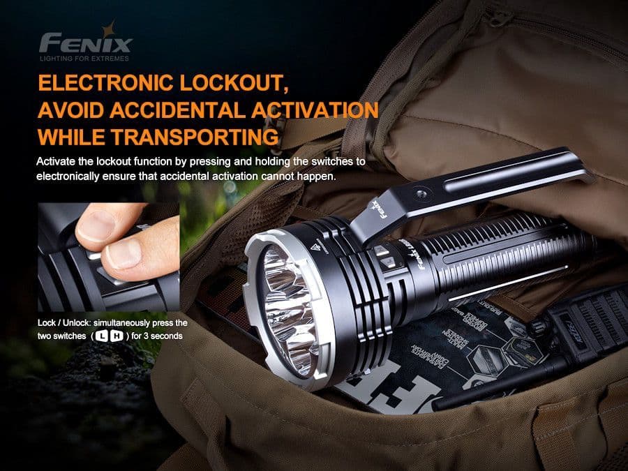 Fenix LR80R 18,000 Lumen Rechargeable Searchlight Torch