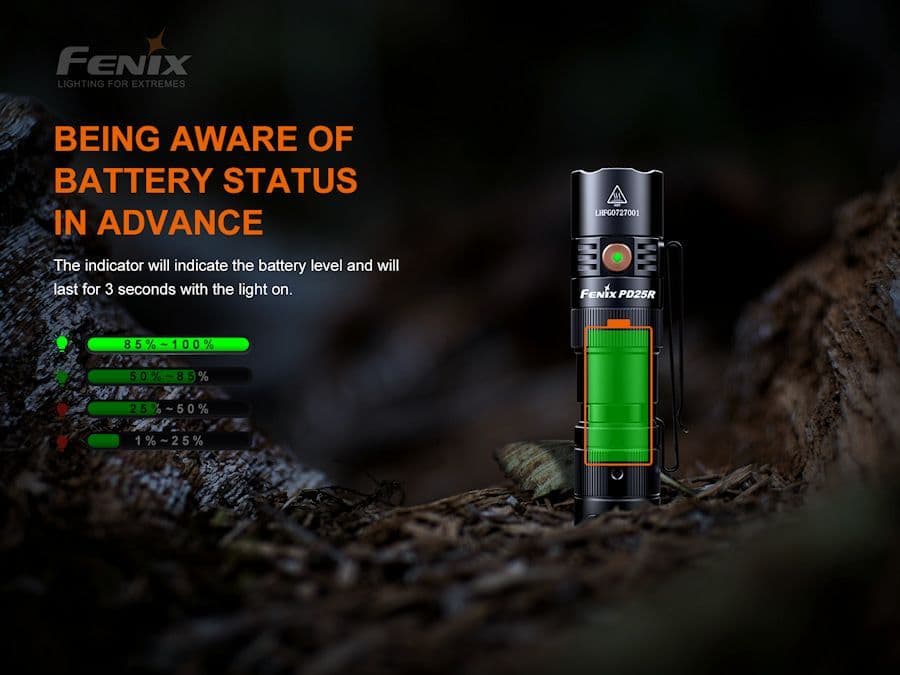 Fenix PD25R 800 Lumen Rechargeable Torch
